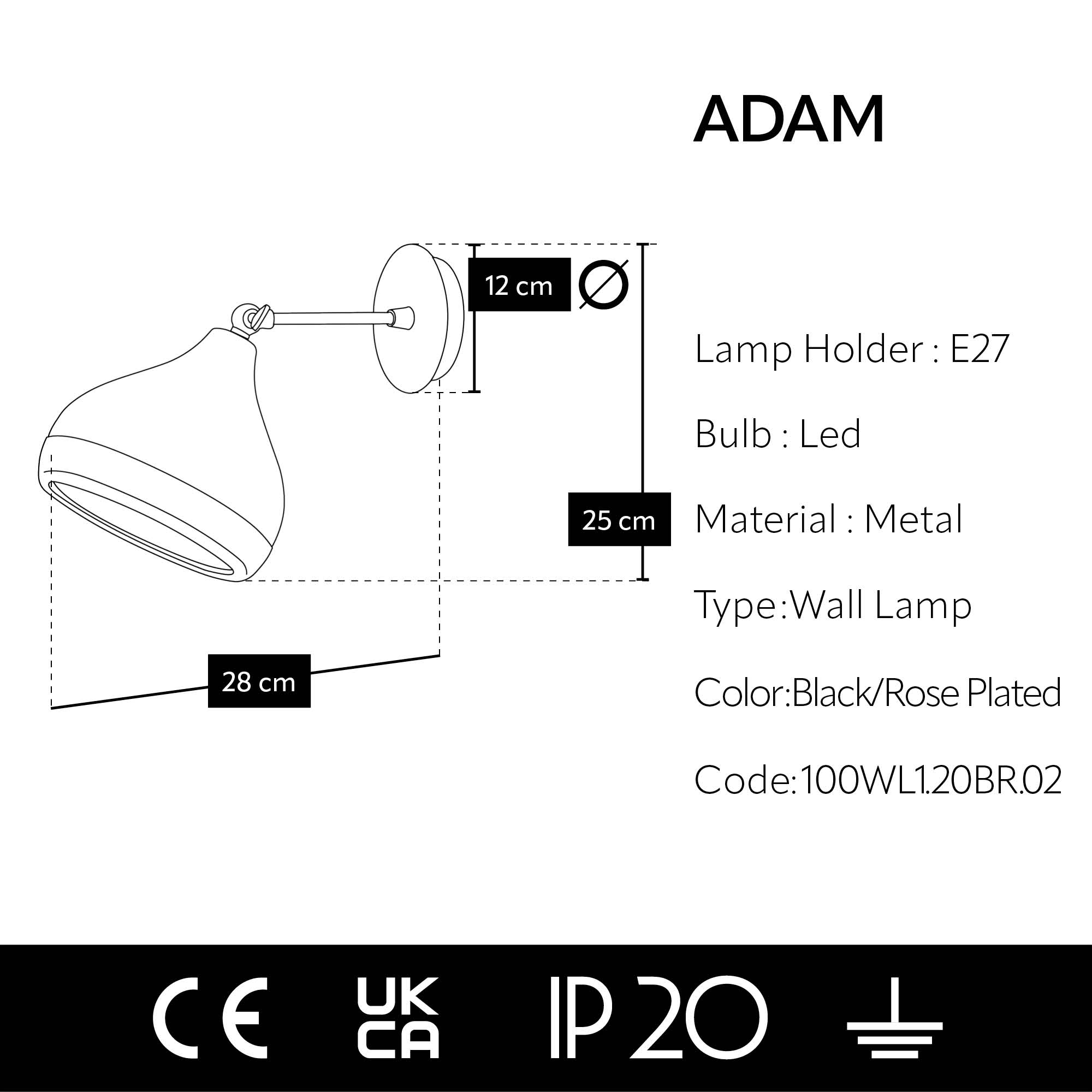 ADAM Wall lamp