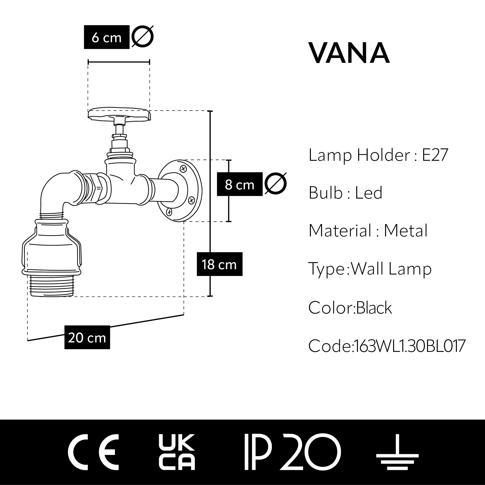 VANA Wall lamp