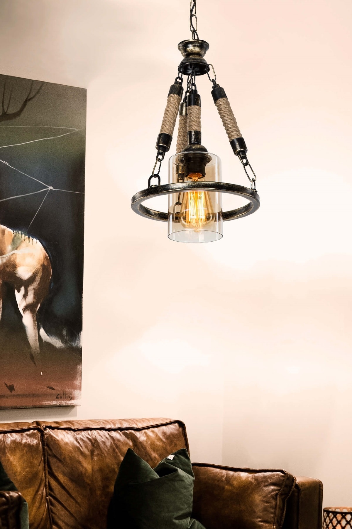 1-Light Pendant/Hanging Lamp