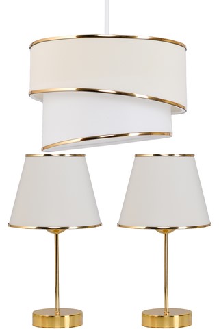 Ruzgar Set of 2 pcs Table lamp and 1 pcs pendant lamp