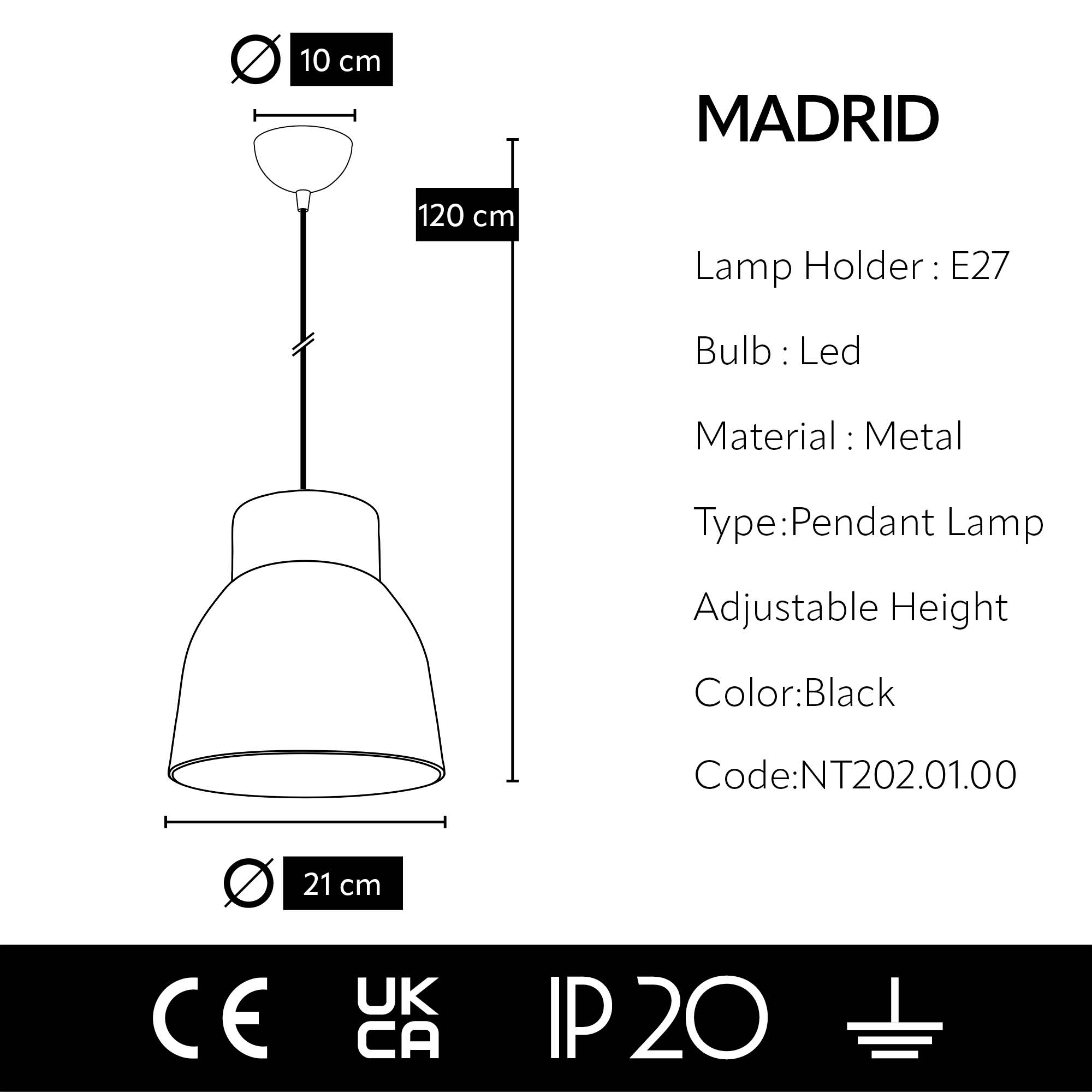 MADRID Pendant lamp