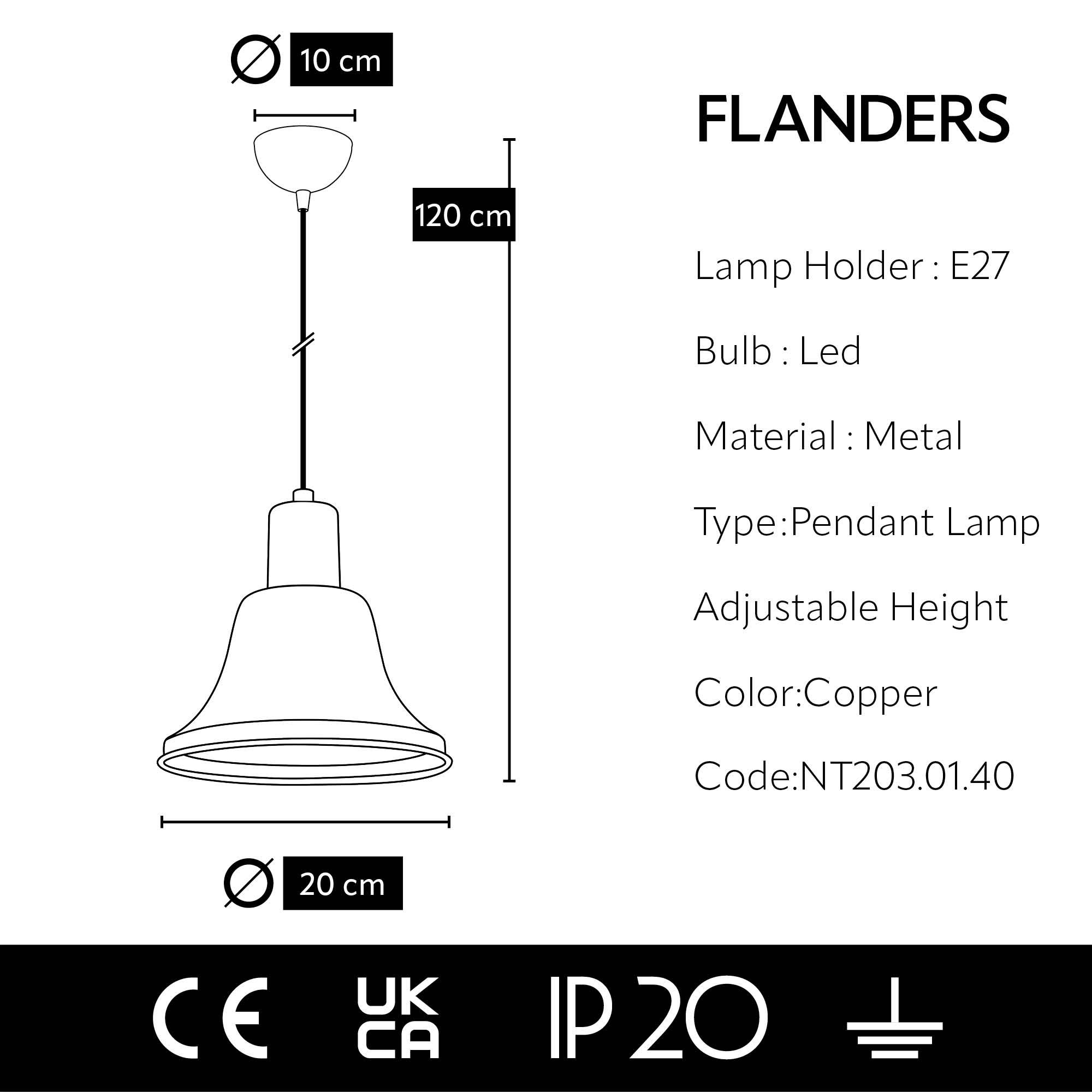 FLANDERS Pendant lamp