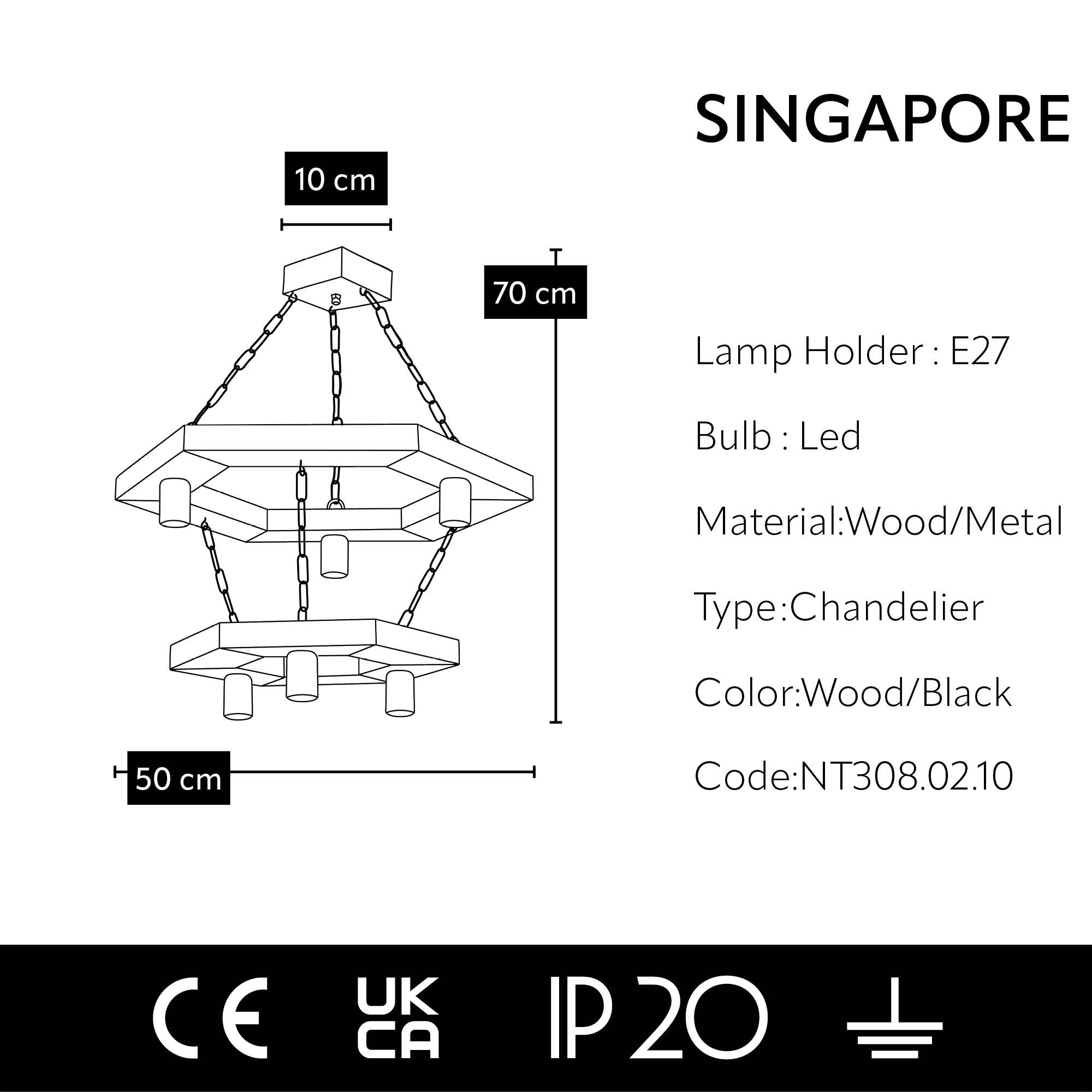 SINGAPORE Pendant lamp