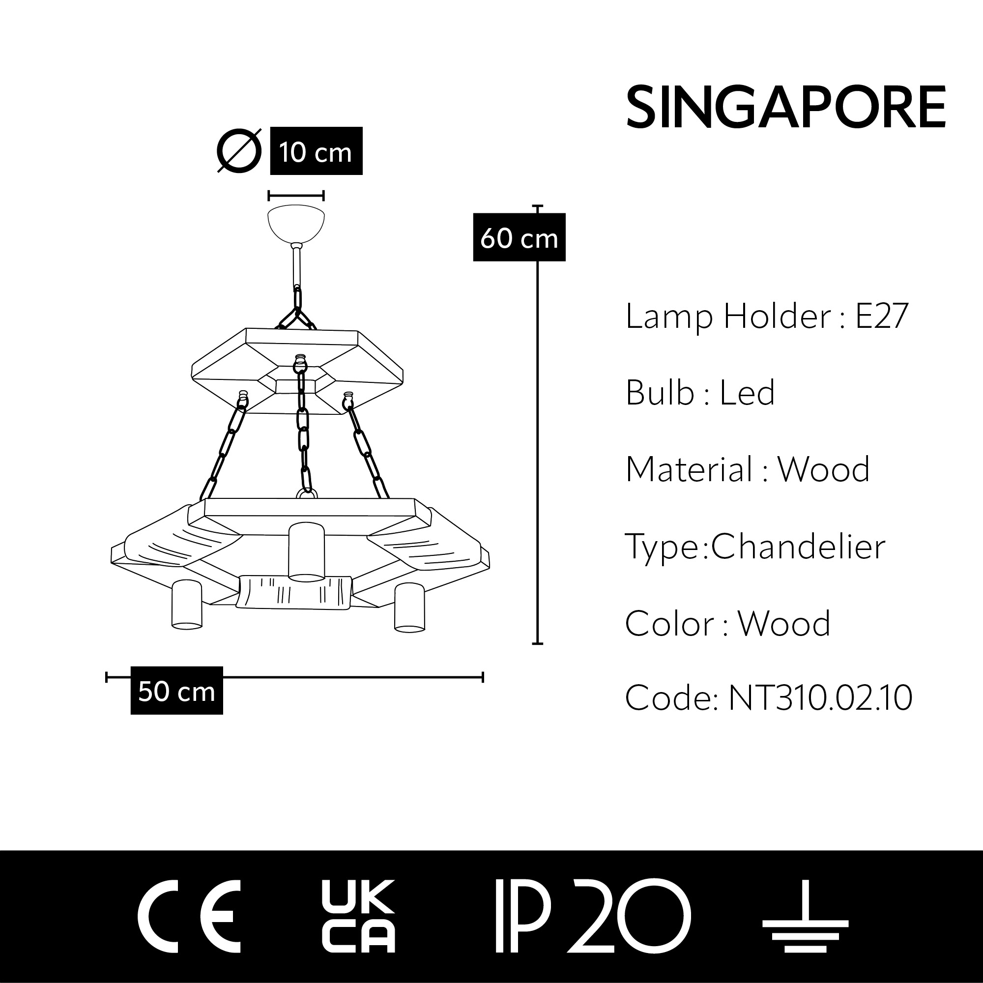 SINGAPORE Pendant lamp
