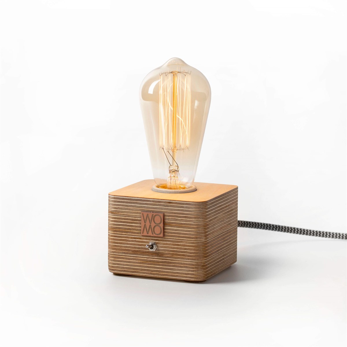 Wooden Rustic Table Lamp