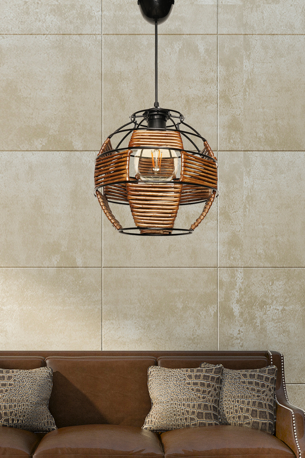 Volpe Chandelier Tumbled HNMD-42