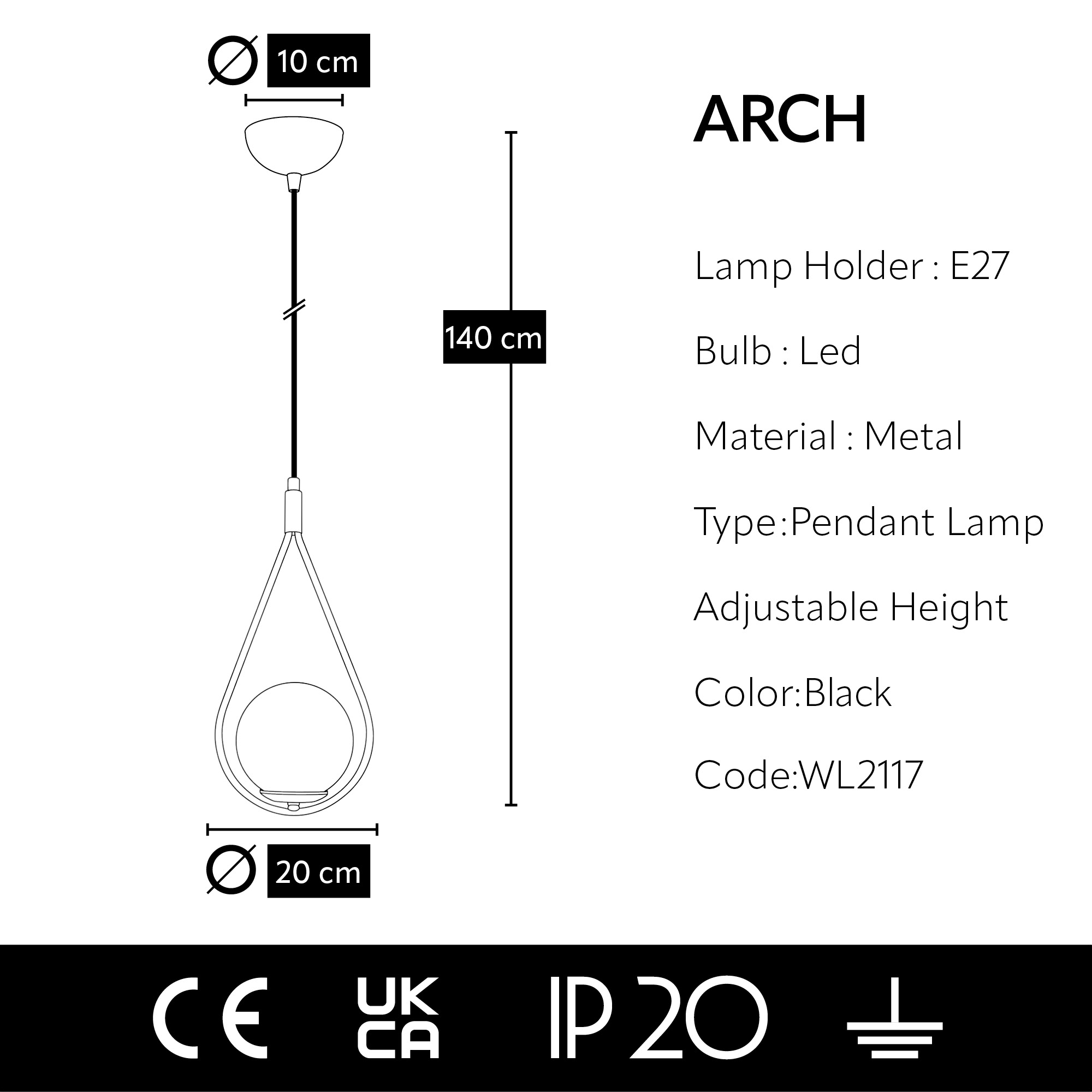 ARCH Pendant lamp
